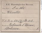Etiketten zu Wavellit (NHMW-MIN-Aa465)